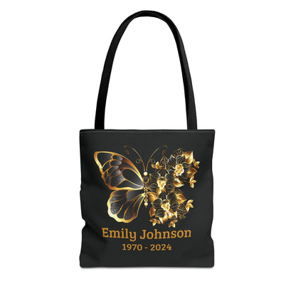 Personalized Memorial Butterfly Tote Bag