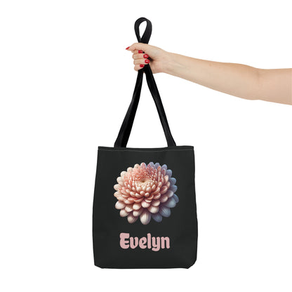 Personalized November Birthday Tote Bag - Chrysanthemum