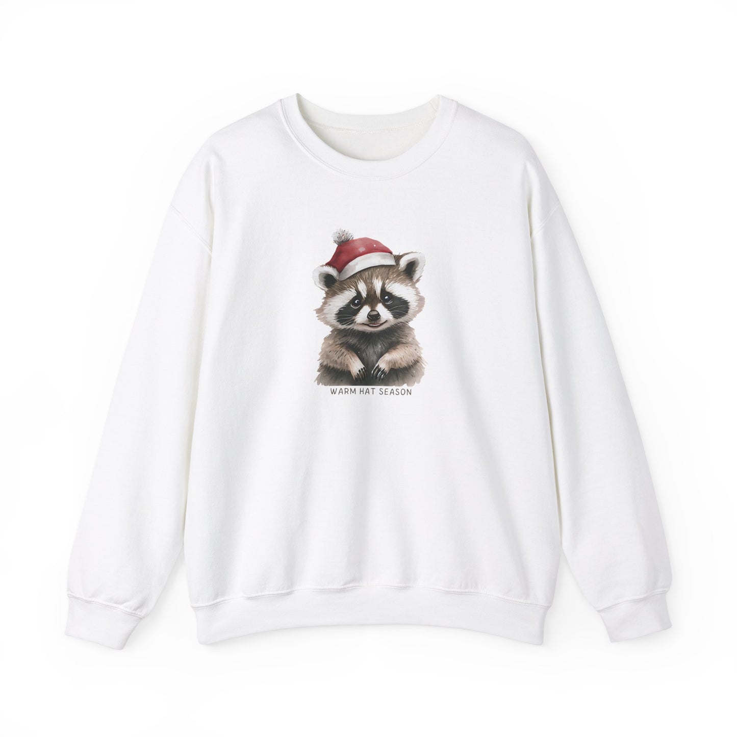 Raccoon Warm Hat Season Sweatshirt