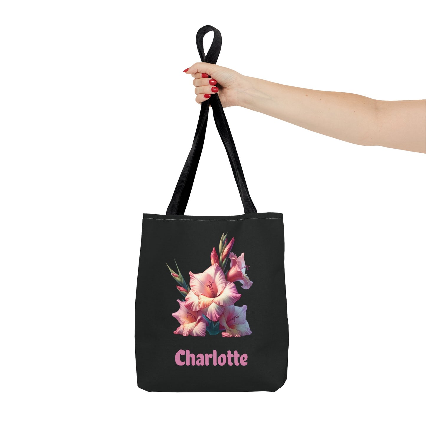 Personalized August Birthday Tote Bag - Gladiolus