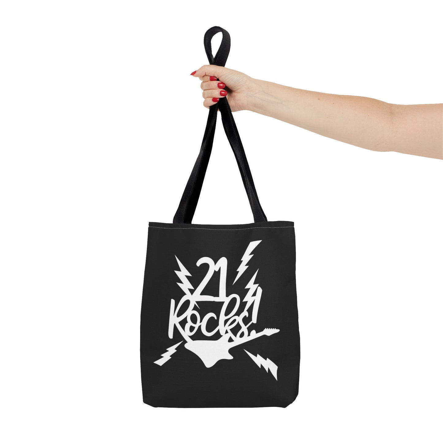 Personalized 21st Rocks Birthday Tote Bag