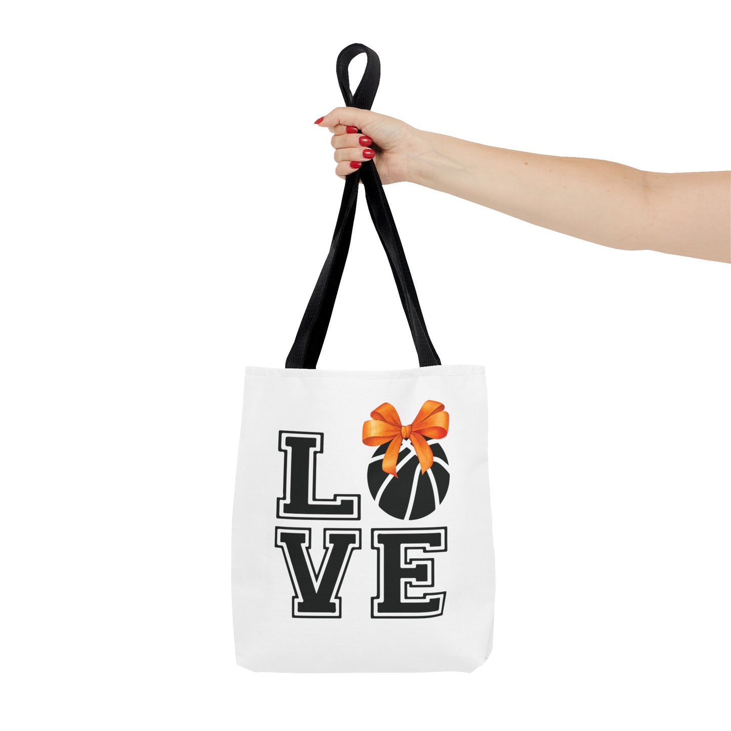 Ribbon Basketball Tote Bag