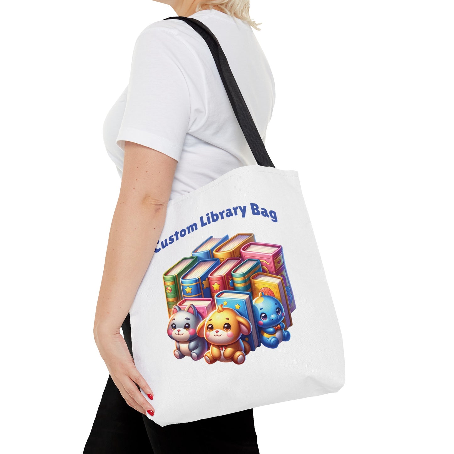 Personalized Library Bag - Blue