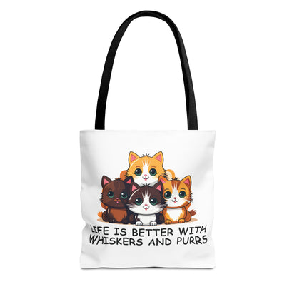 Life Is Better With Whiskers and Purrs Tote Bag