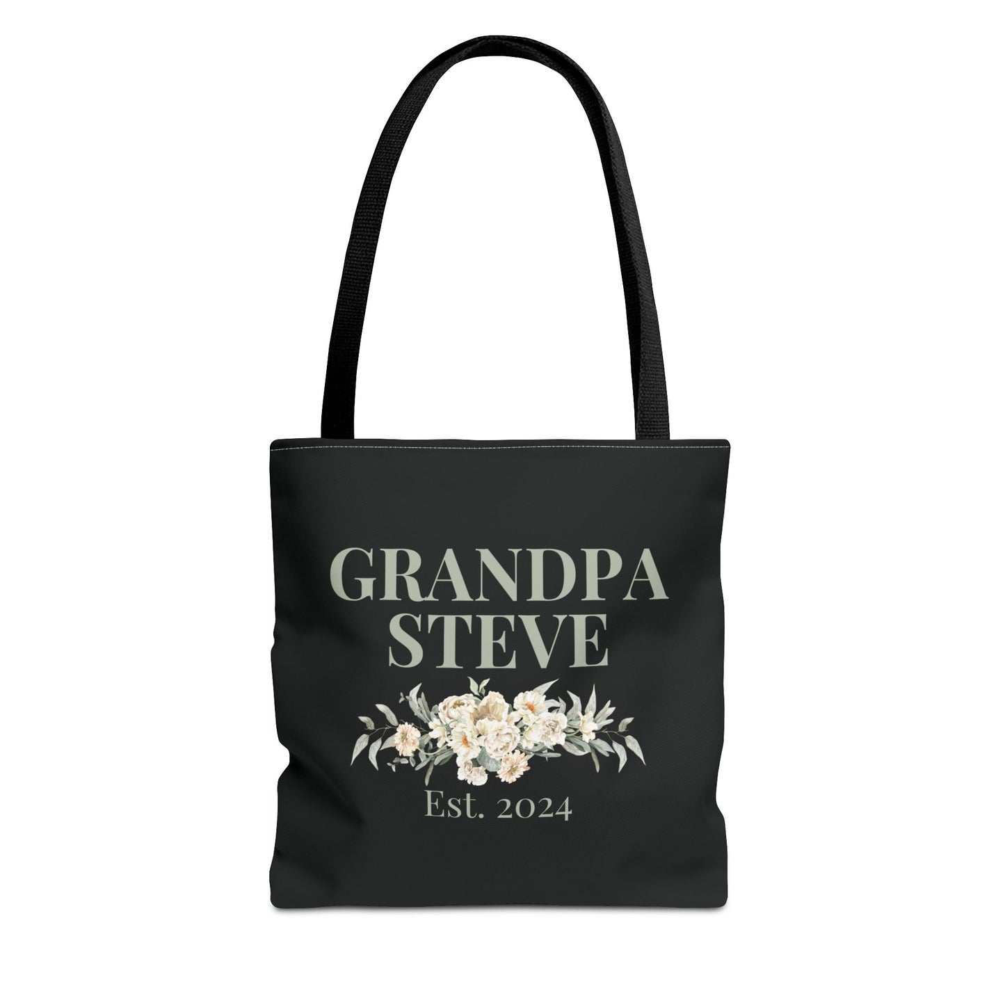 Personalized Grandpa Established 2024 Tote Bag