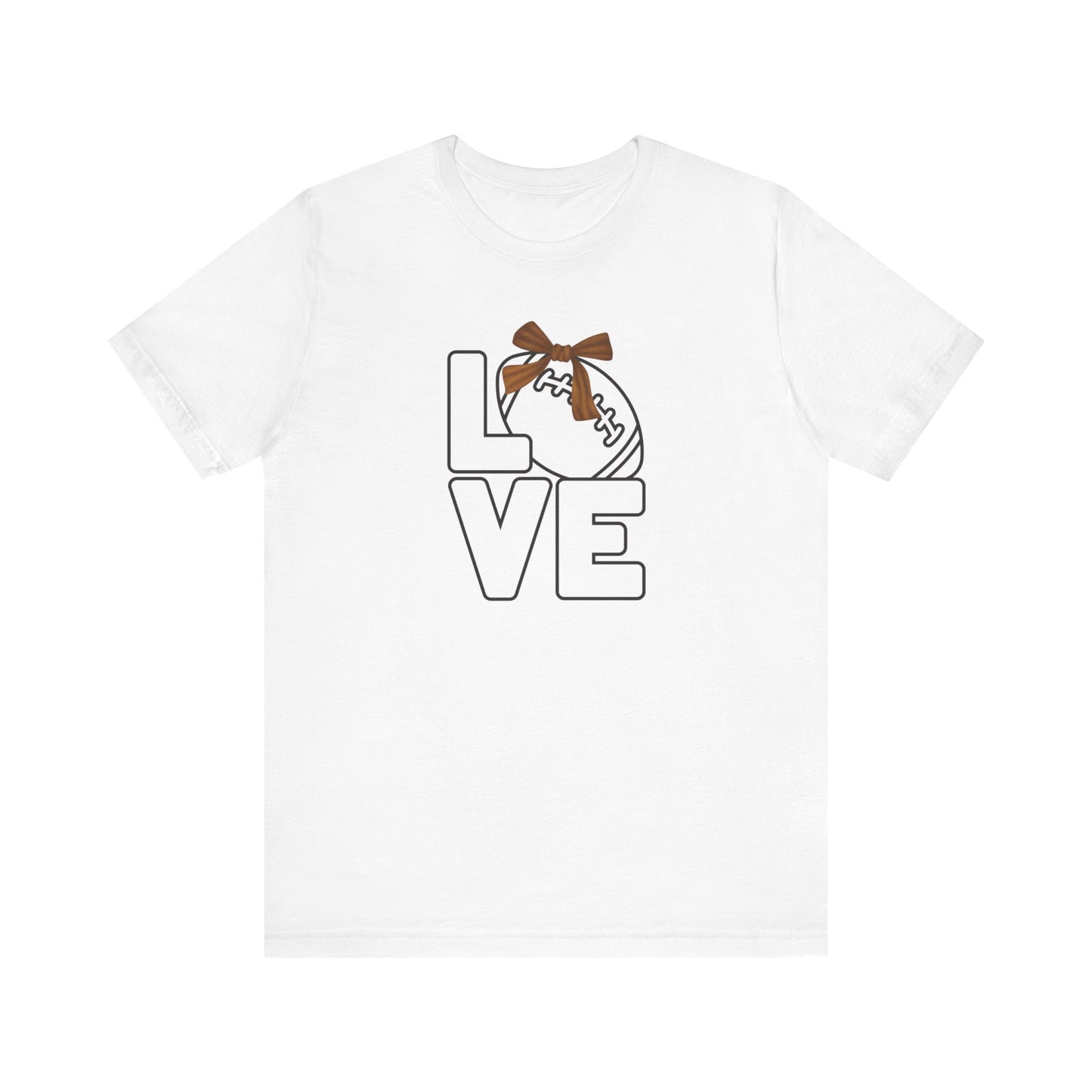 Ribbon Love Football T-Shirt