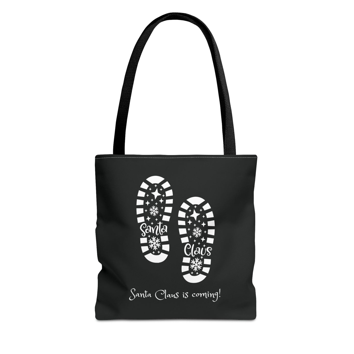 Santa Claus Footprints Tote Bag