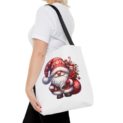 Santa Christmas Gnome Tote Bag