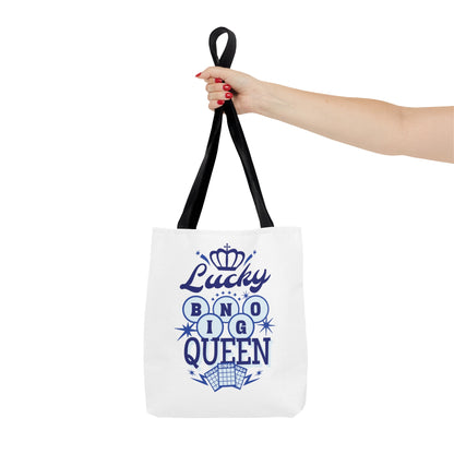 Lucky Bingo Queen Tote Bag - Blue