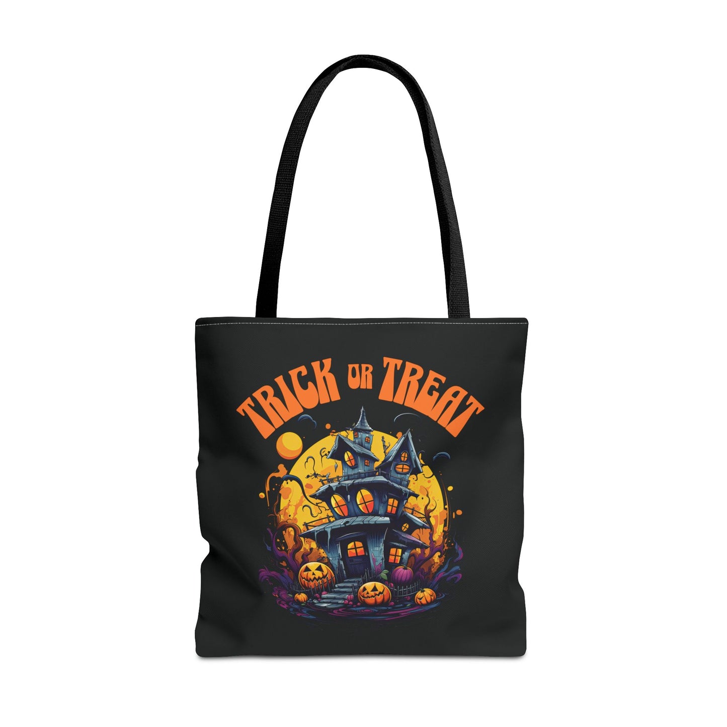 Trick Or Treat Haunted House Tote Bag