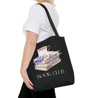 Lavender Book Club Tote Bag