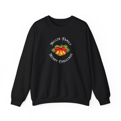 Personalized Family Christmas Bells Sweatshirt