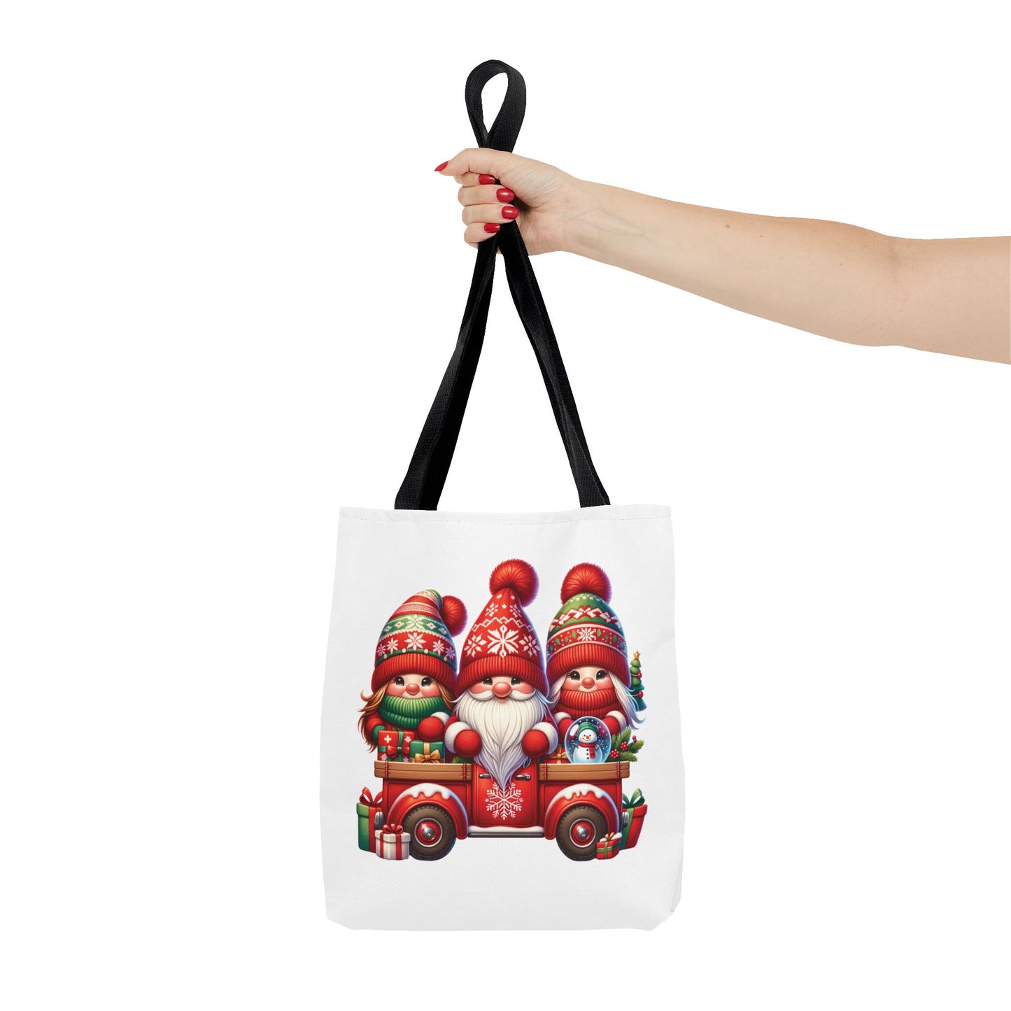 Christmas Gnomes In Truck Tote Bag