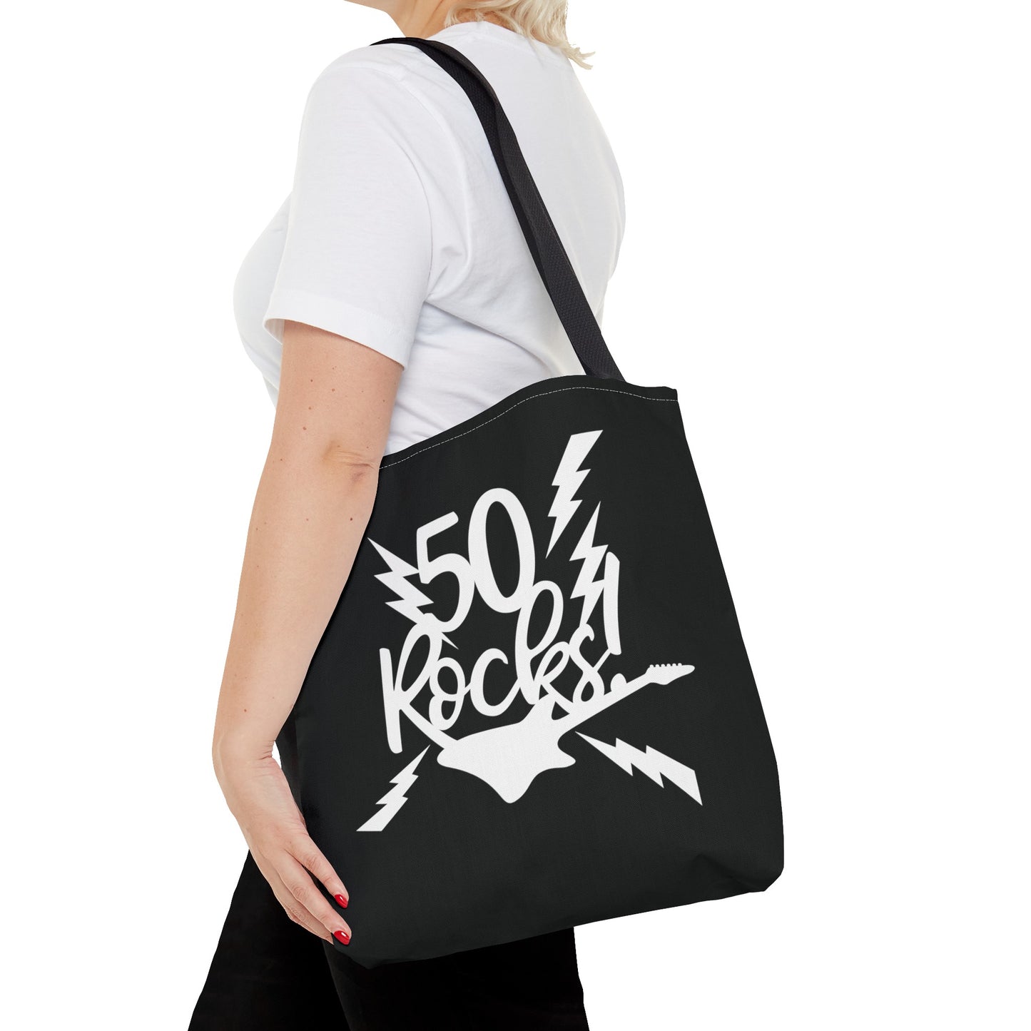 Personalized 50 Rocks Birthday Tote Bag