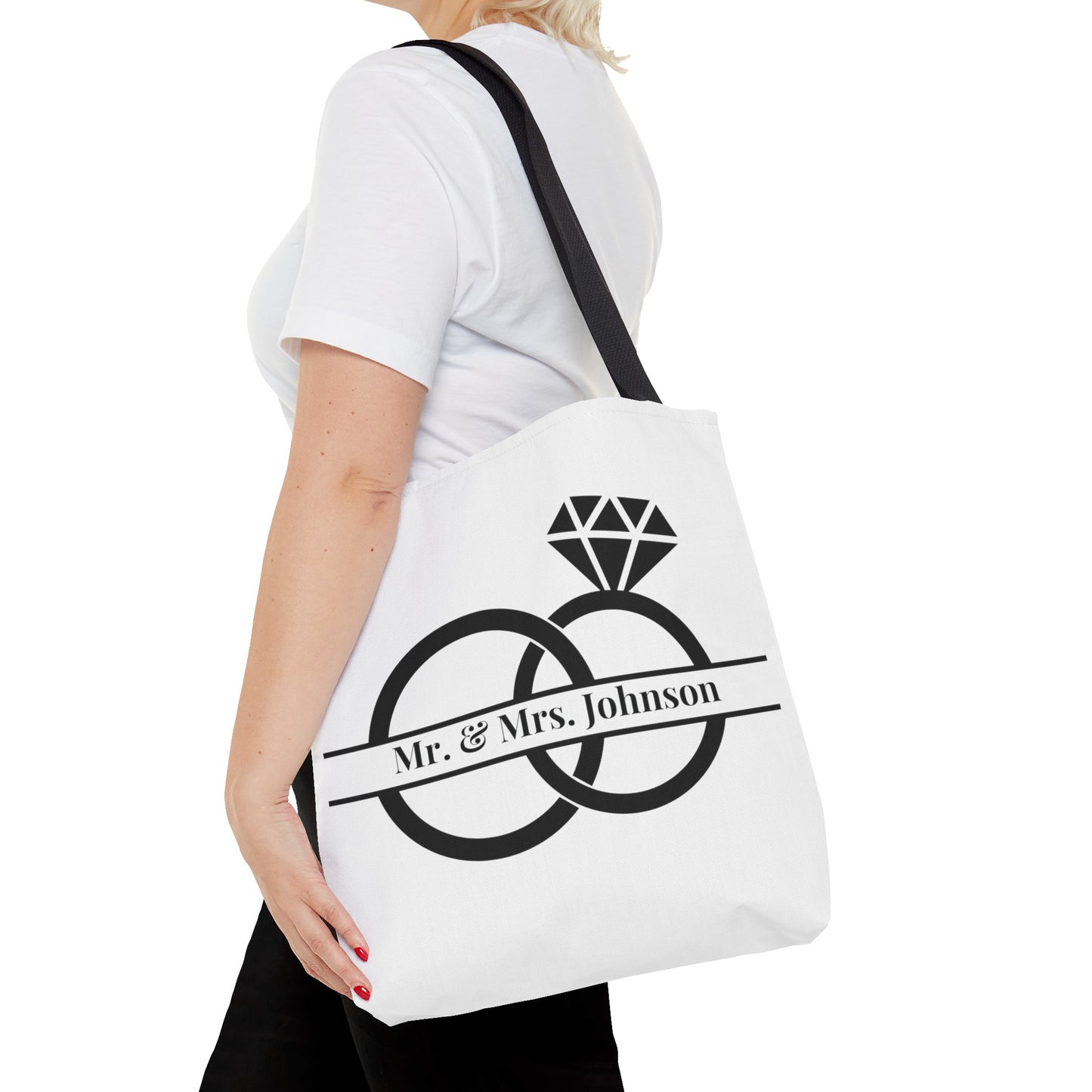 Personalized Wedding Name Tote Bag