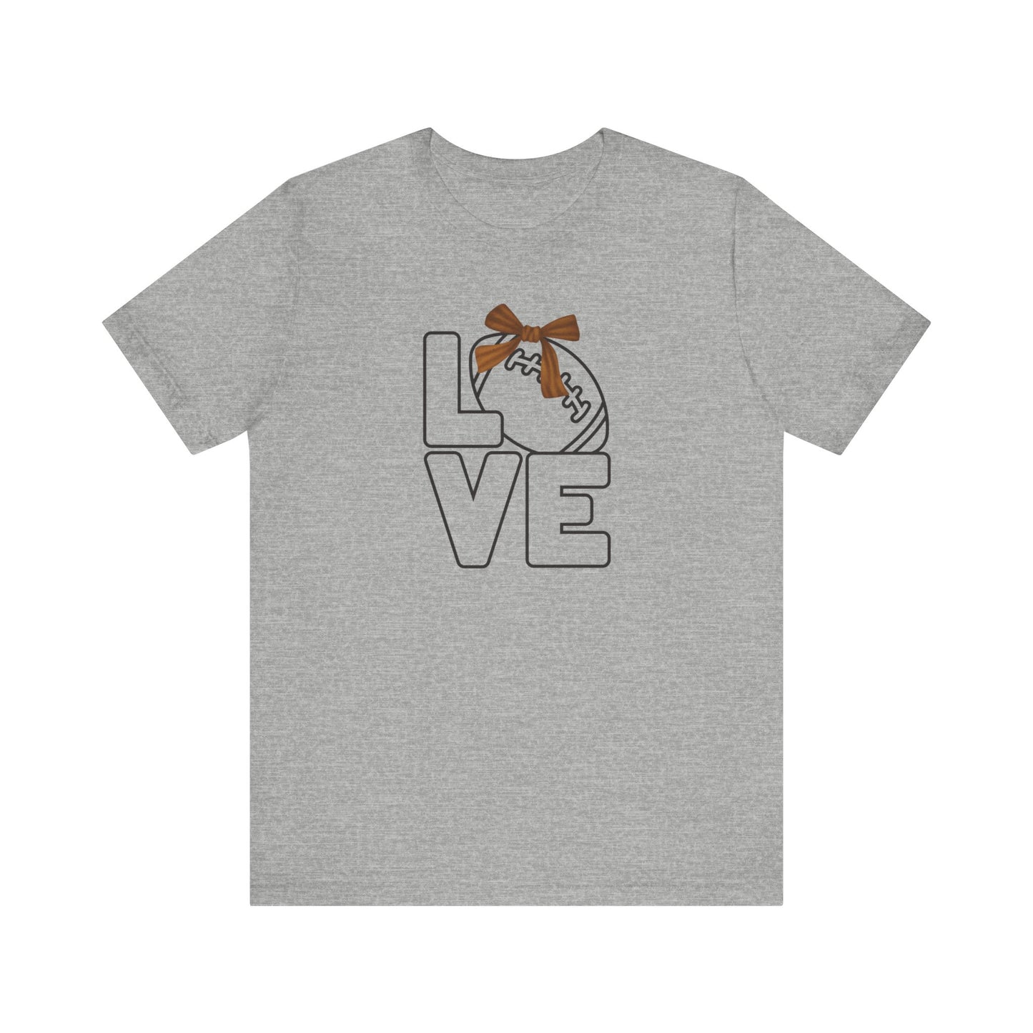 Ribbon Love Football T-Shirt