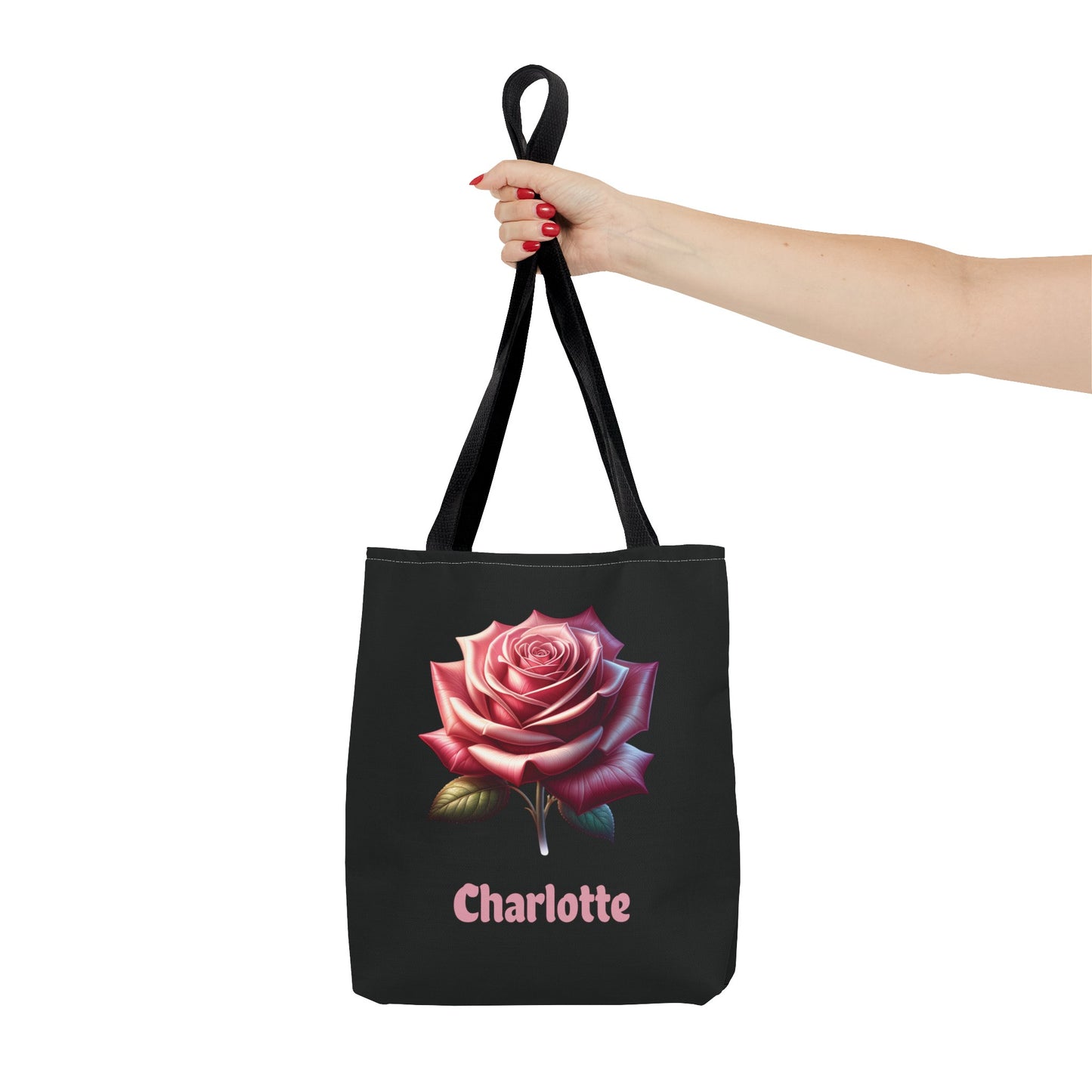 Personalized June Birthday Tote Bag - Rose