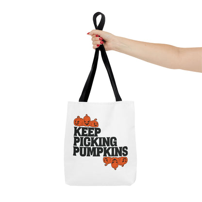 Keep Picking Pumpkins Tote Bag