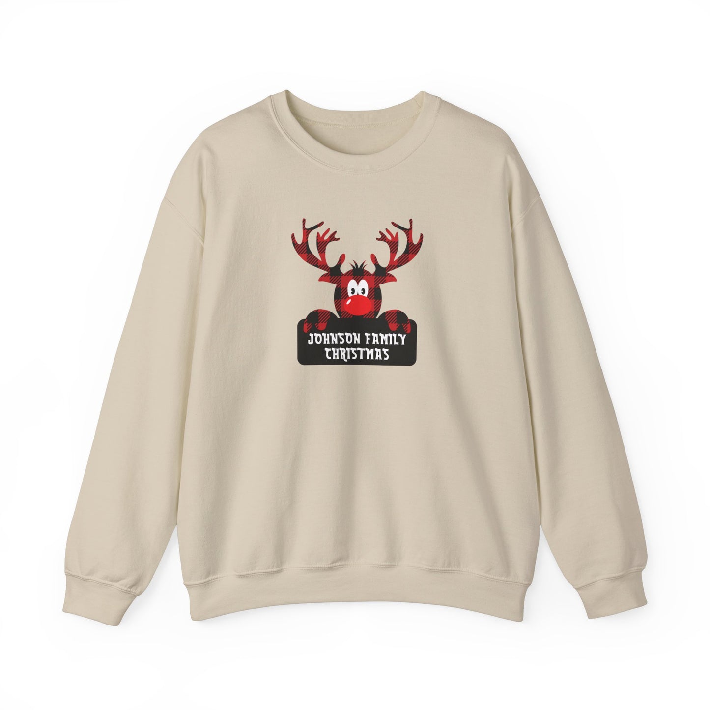 Personalized Plaid Moose Sweatshirt