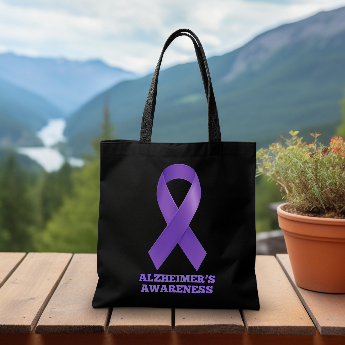 Alzheimer's Awareness Tote Bag