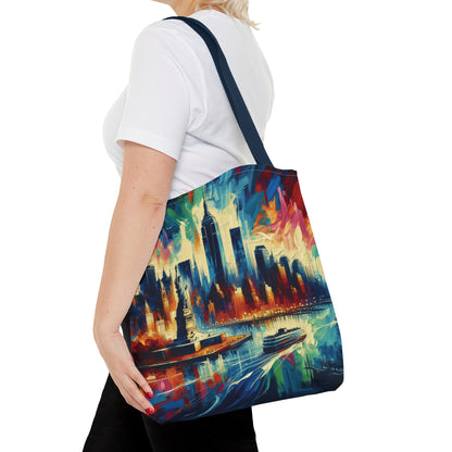 New York Skyline Tote Bag