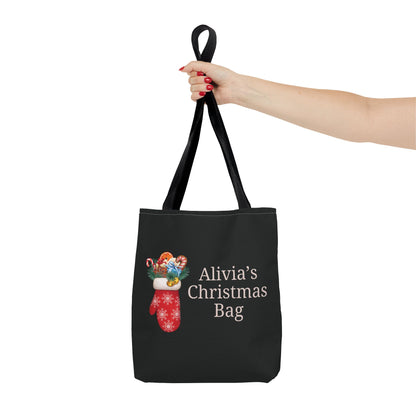 Personalized Christmas Stocking Tote Bag