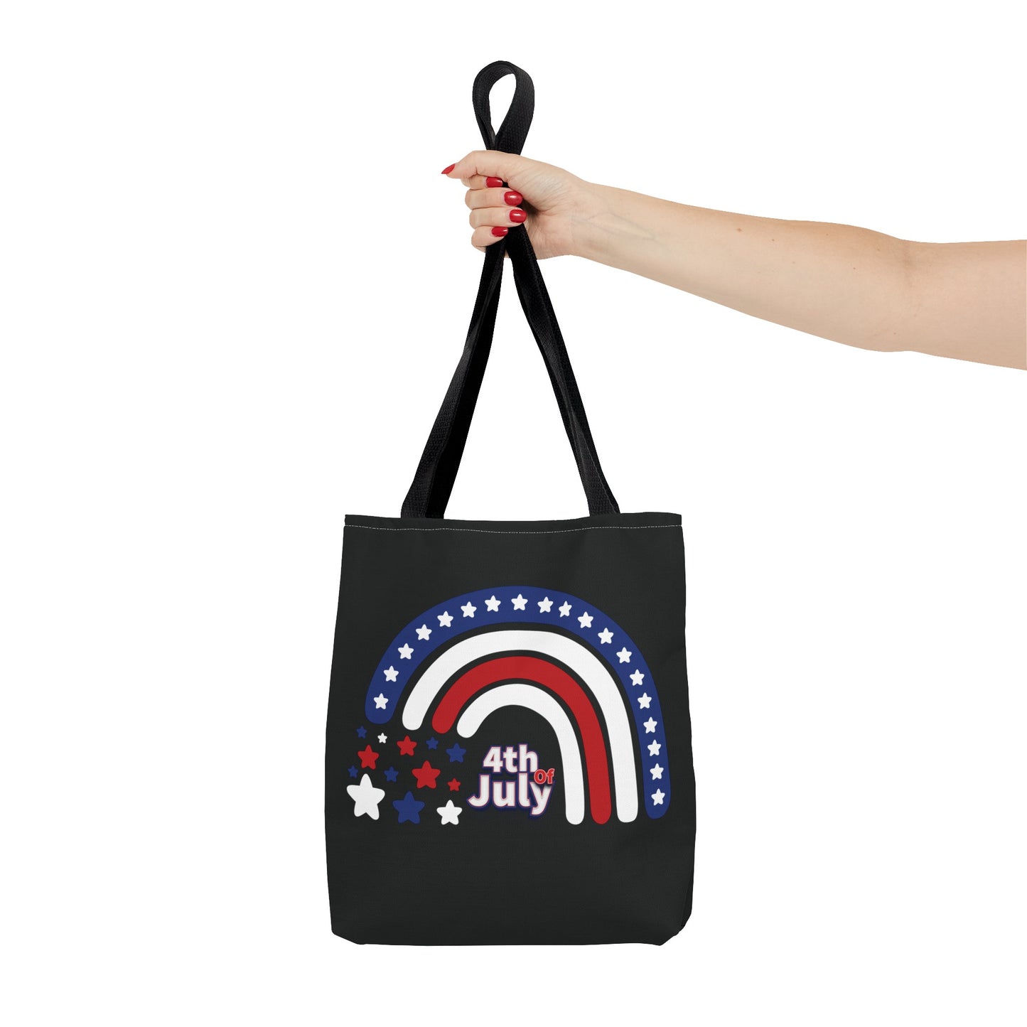 4th of July Rainbow Tote Bag