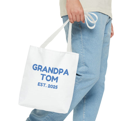 Personalized Grandpa 2025 Tote Bag