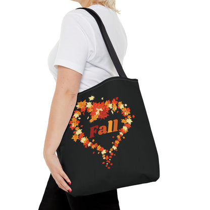 Fall Leaf Heart Tote Bag