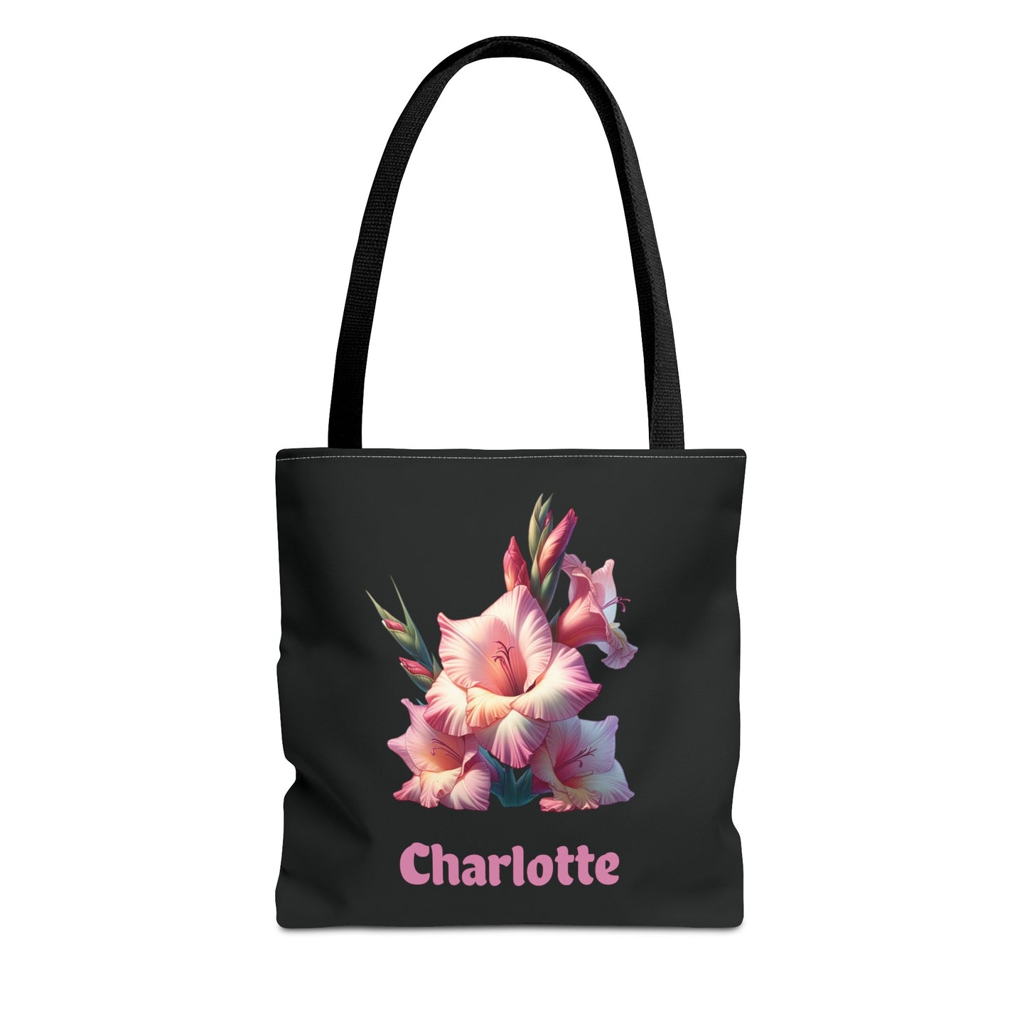 Personalized August Birthday Tote Bag - Gladiolus