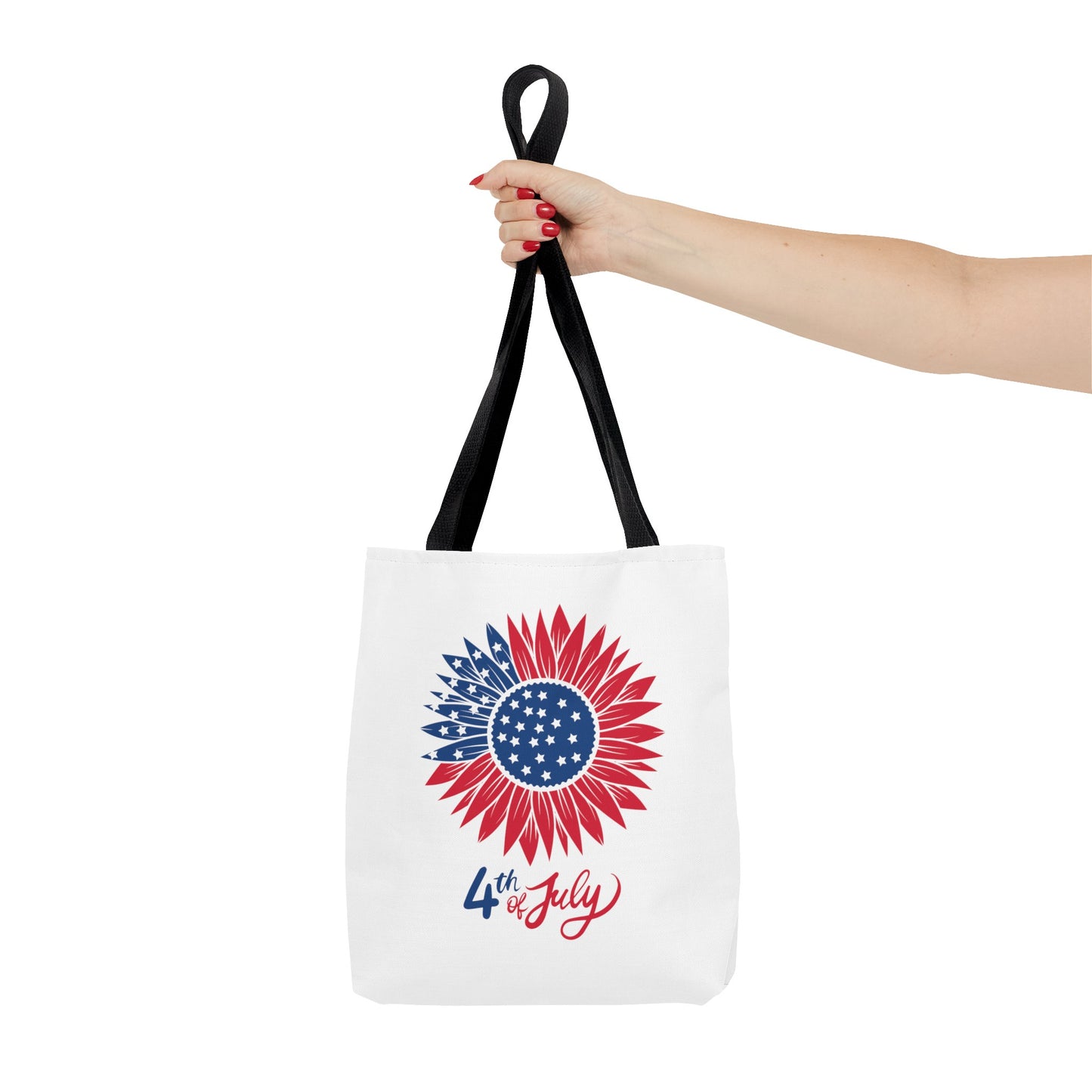 4th of July Sunflower Tote Bag