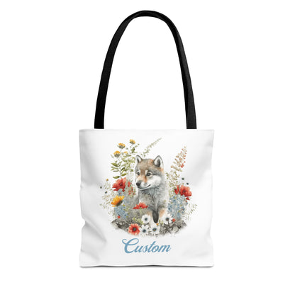 Personalized Nursery Wolf Bag