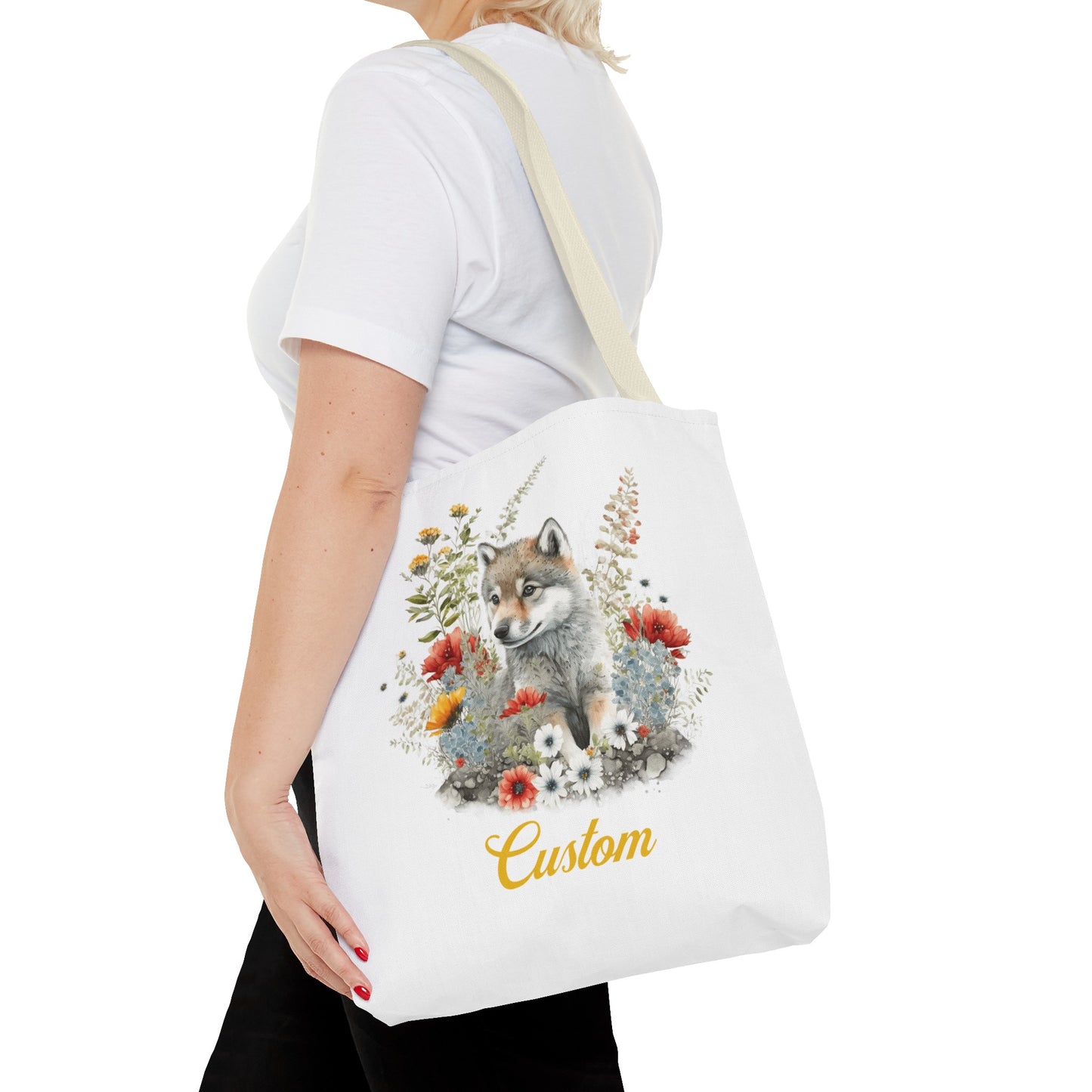 Personalized Nursery Wolf Bag