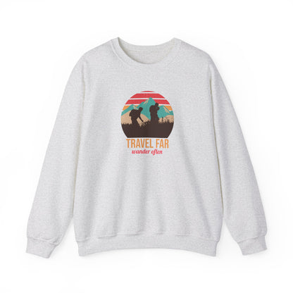 Travel Far Wander Often Sweatshirt