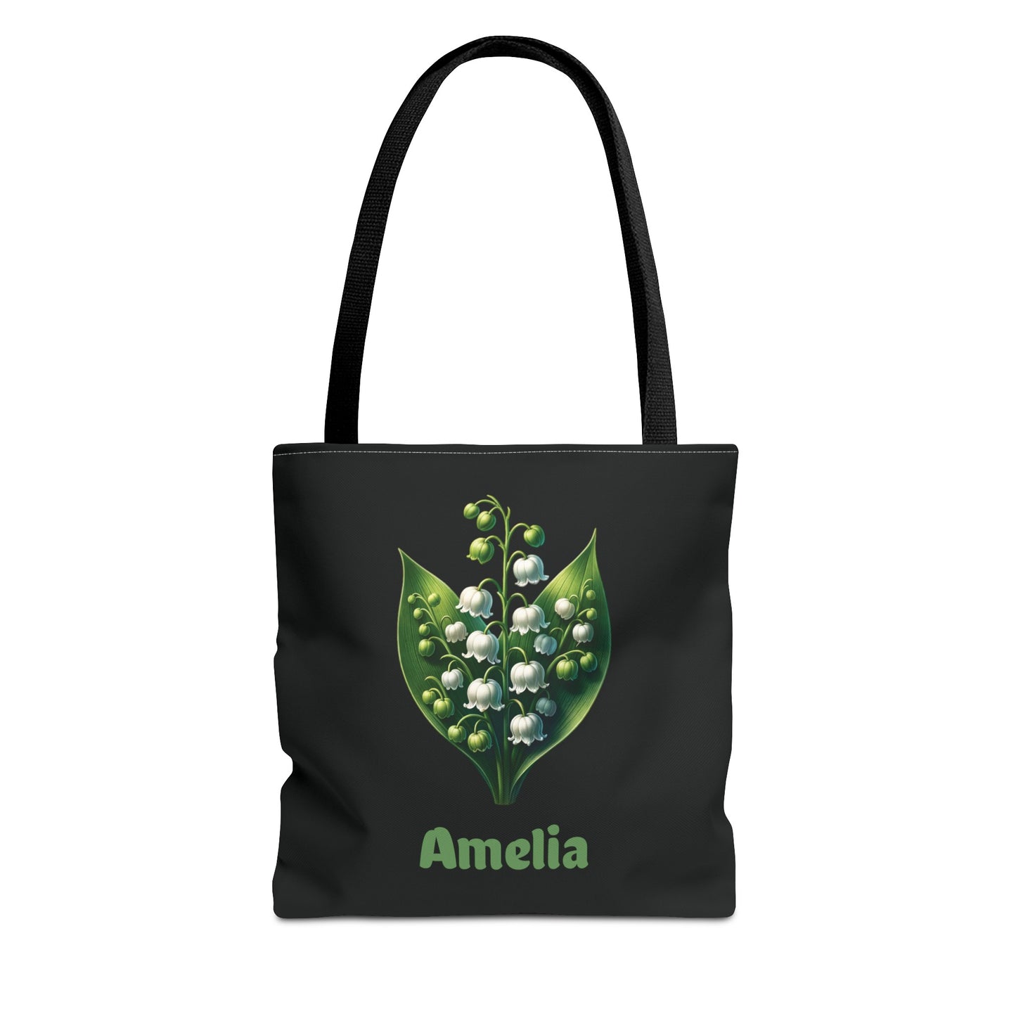 Personalized May Birthday Tote Bag - Lily Of The Valley