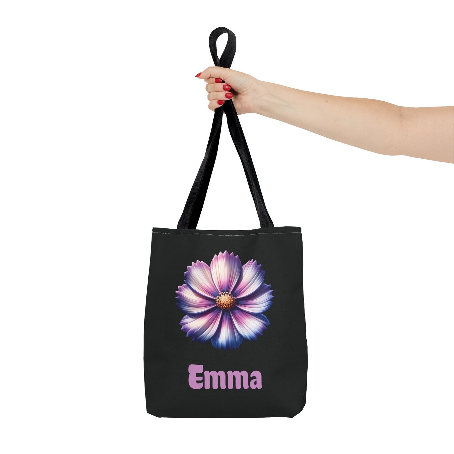 Personalized October Birthday Tote Bag - Cosmos