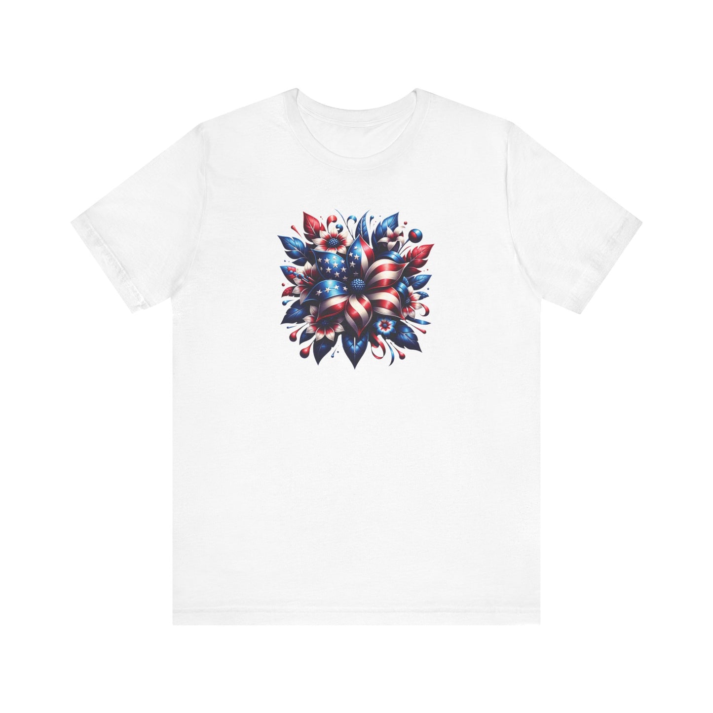 Floral Patriotic T-Shirt