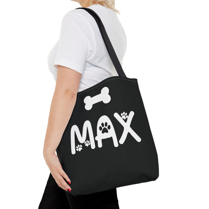 Personalized Dog Name Tote Bag