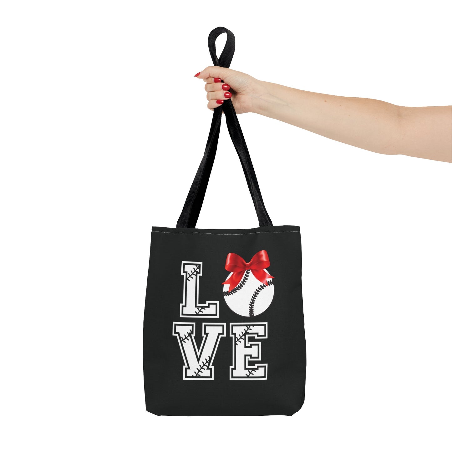 Ribbon Baseball Tote Bag