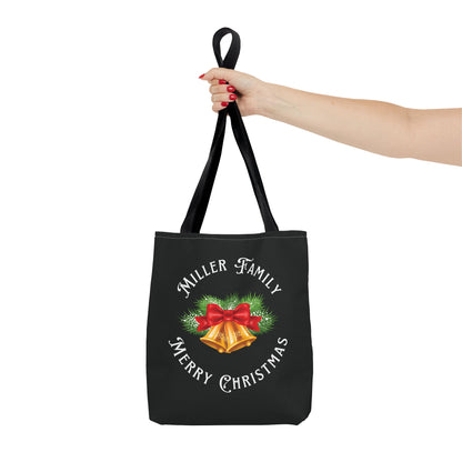 Personalized Christmas Bells Tote Bag