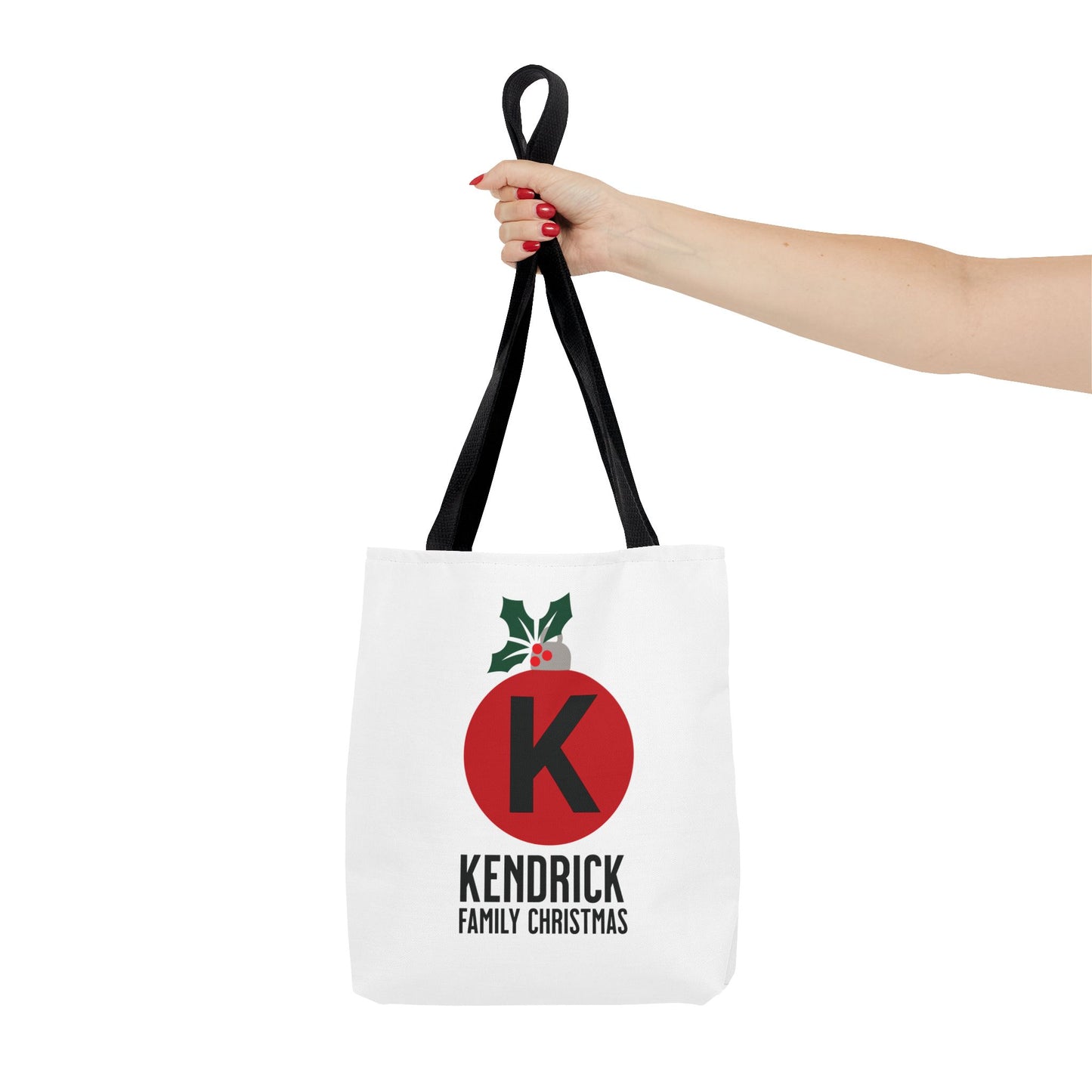 Personalized Christmas Bulb Tote Bag