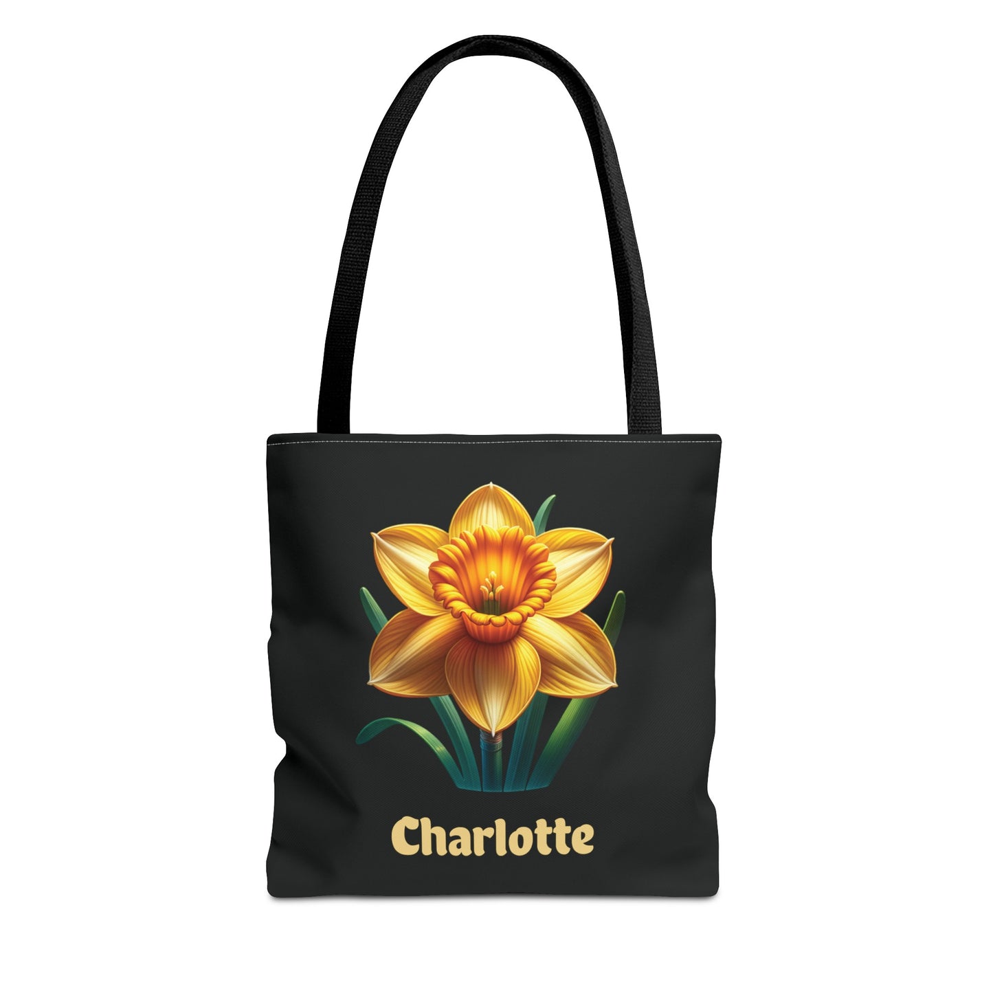 Personalized March Birthday Tote Bag - Daffodil