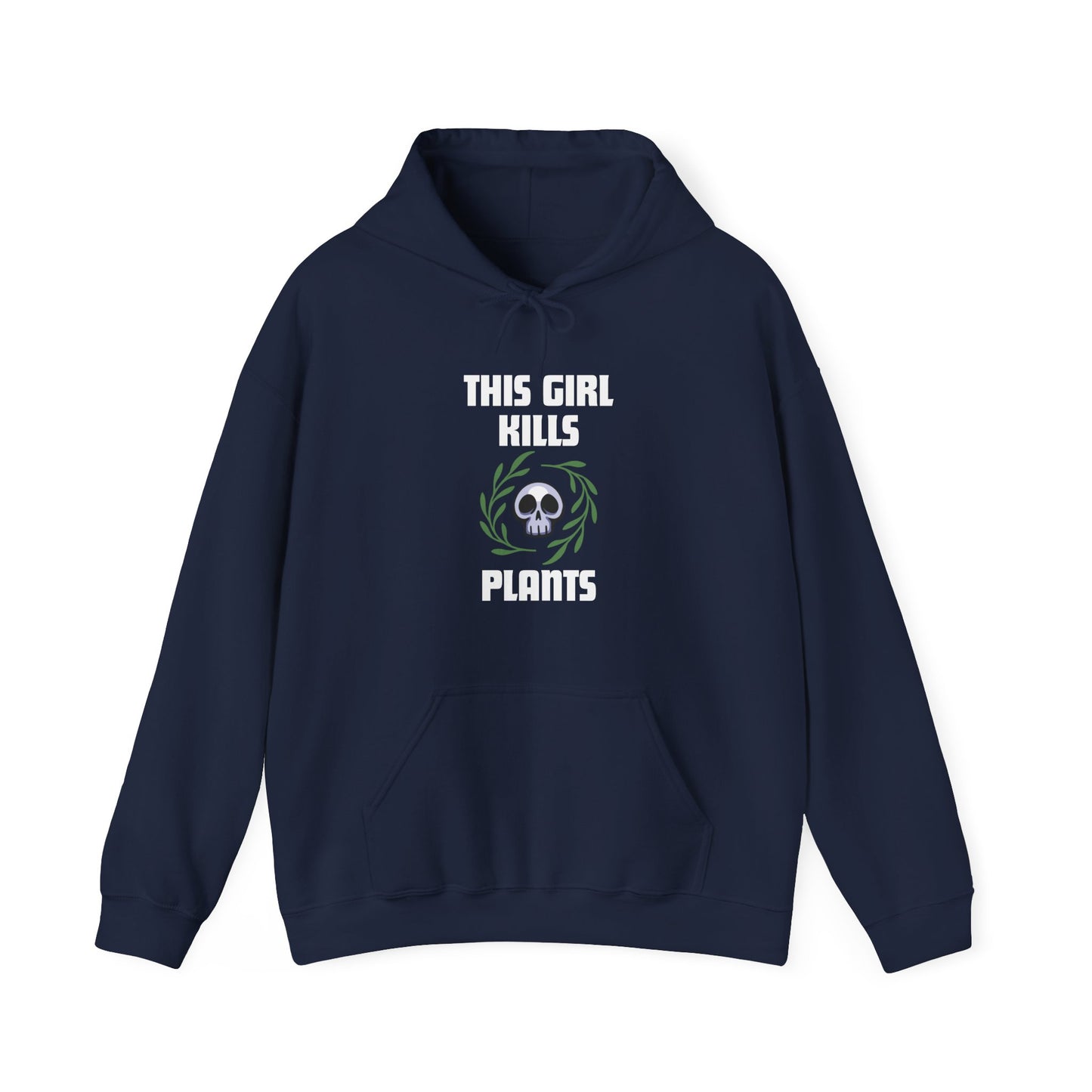 This Girl Kills Plants Skull Hoodie