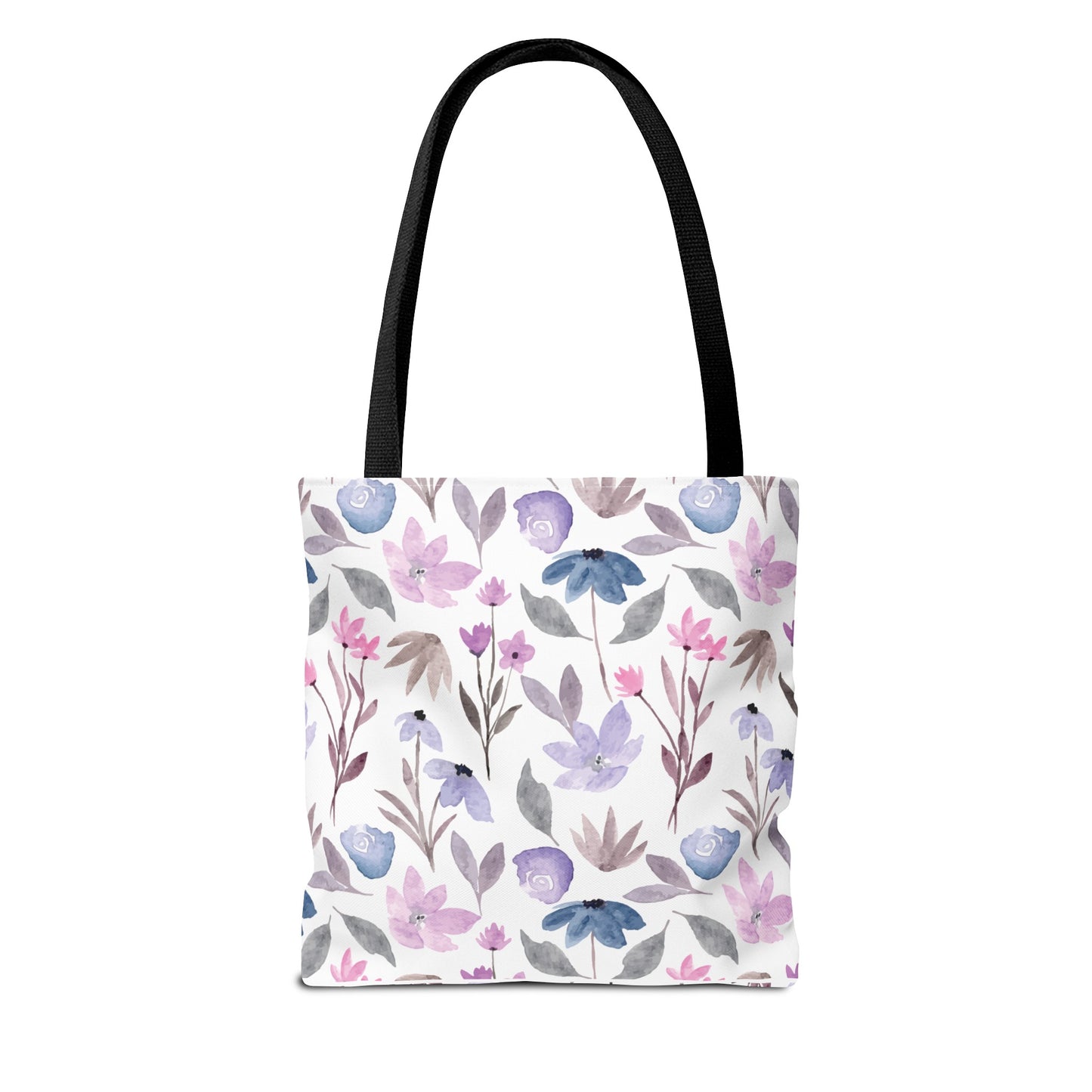 Mom Purple Floral Tote Bag