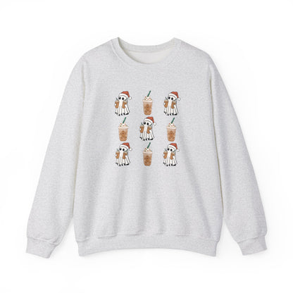 Ghost Santa Iced Coffee Sweatshirt