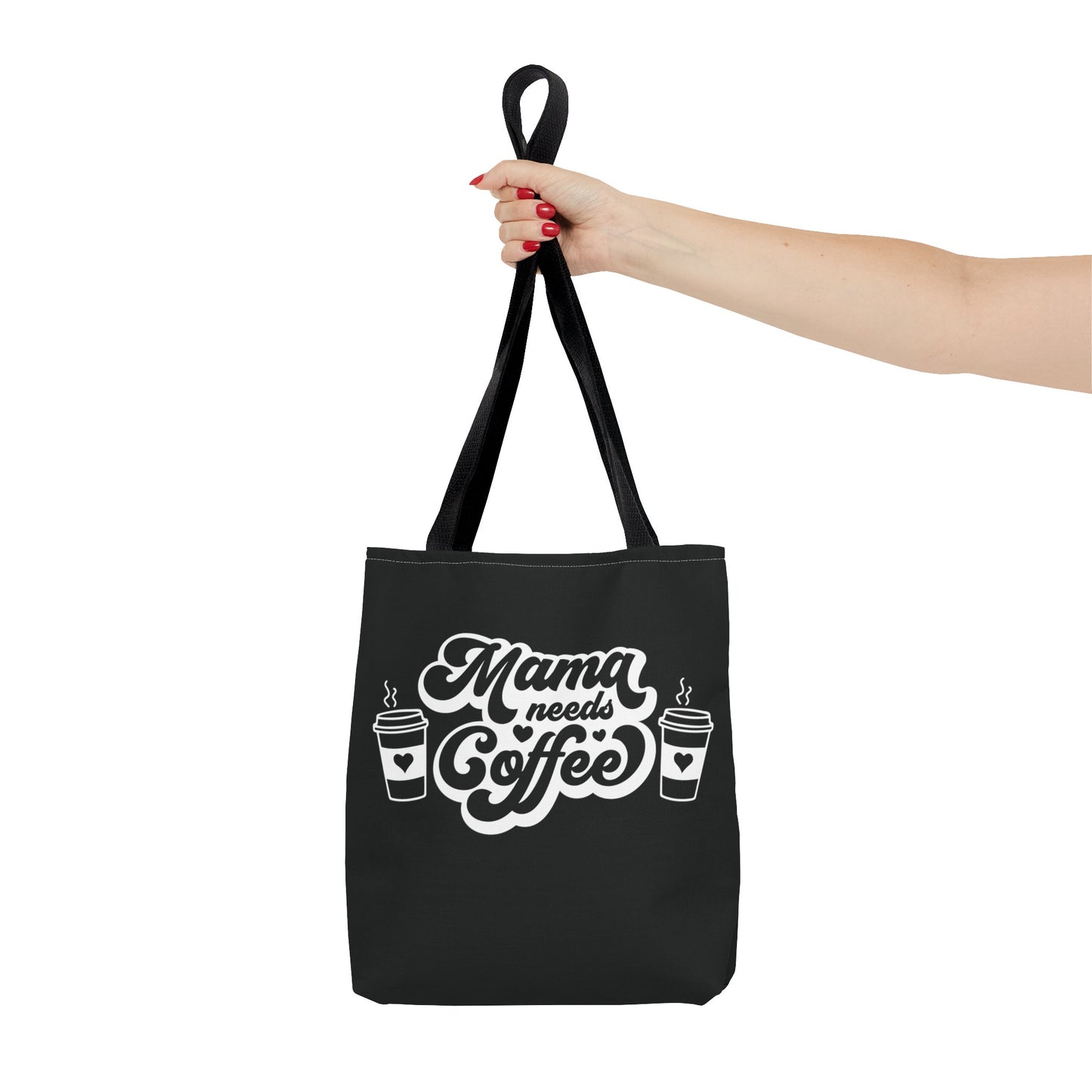 Mama Needs Coffee Tote Bag - Black