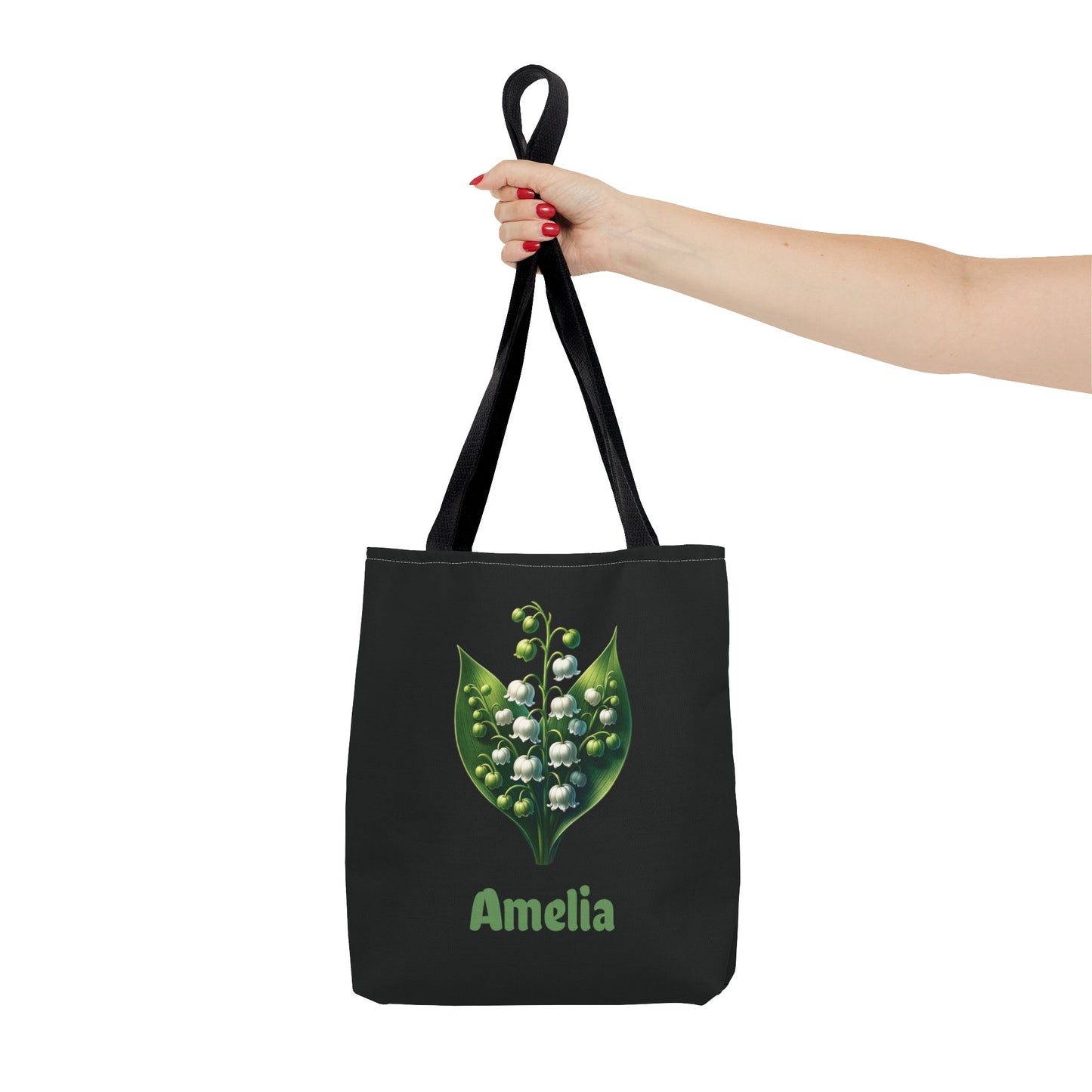 Personalized May Birthday Tote Bag - Lily Of The Valley