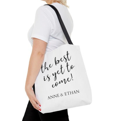 Personalized Wedding Name Tote Bag