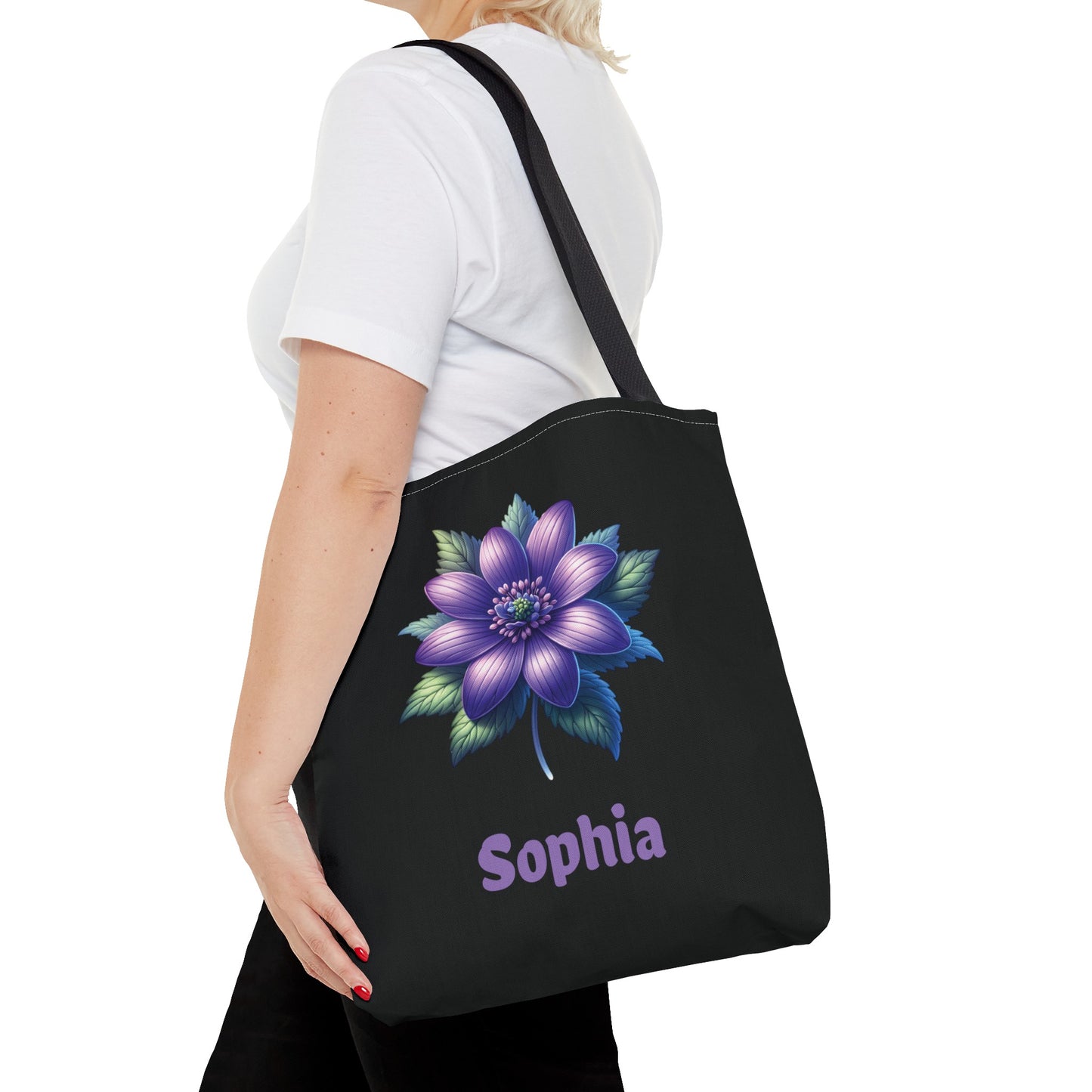 Personalized February Birthday Tote Bag - Violet