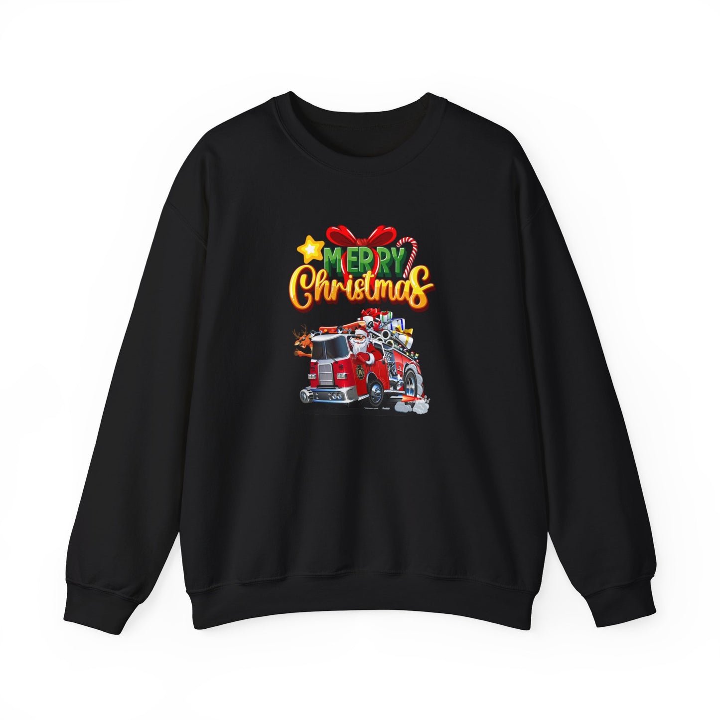 Christmas Fire Truck Sweatshirt